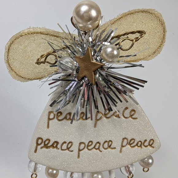 Dept 56 Sandra Magsamen Peace Angel Christmas Tree Ornament - Picture 4 of 5